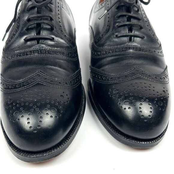 Bally Prestige Parawet Switzerland Leather Cap Toe Oxfords Black Wing Tips Shoes main image 10